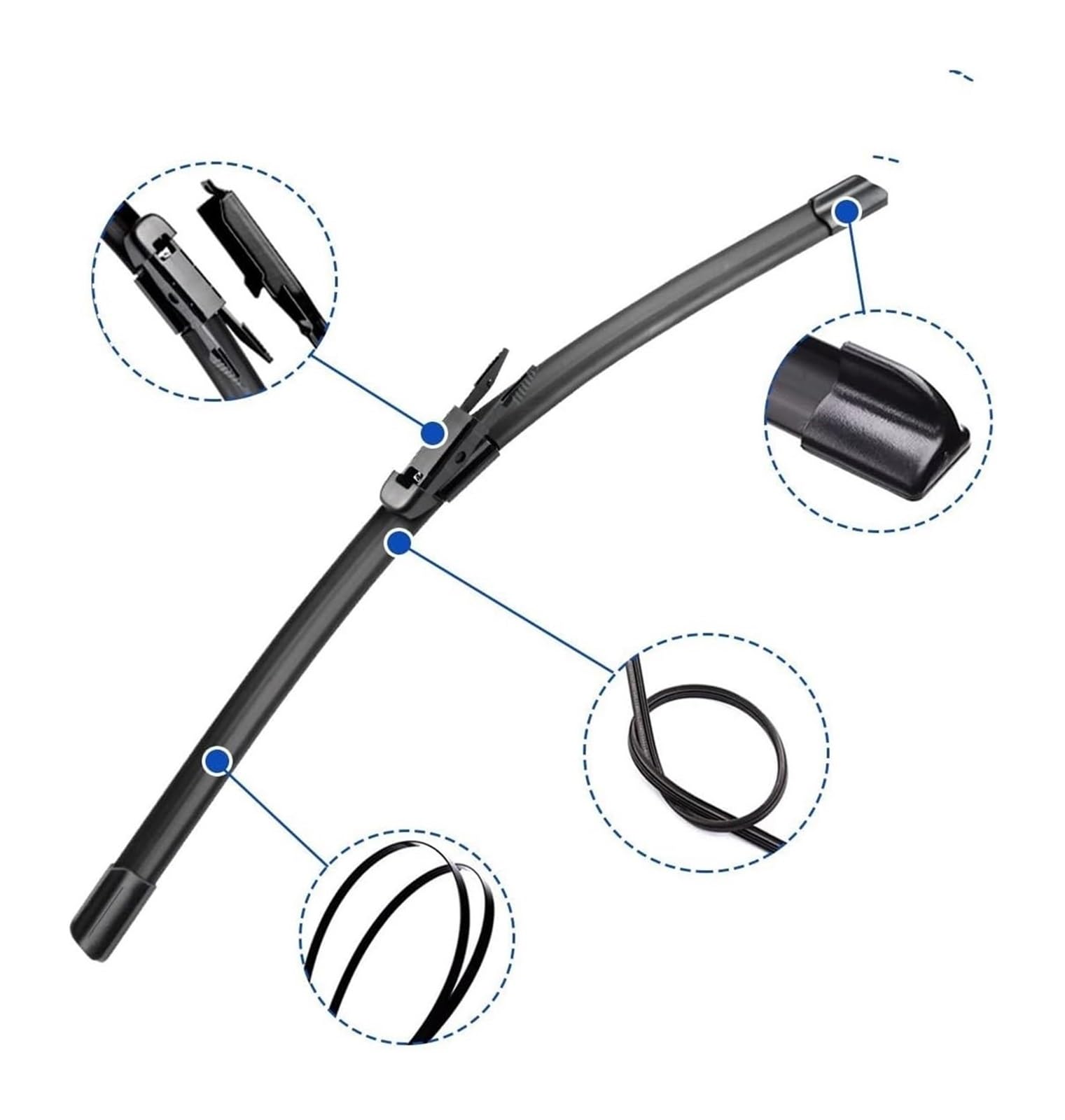 Para A3 S3 RS3 2005-2013 24"+19" Limpiaparabrisas Delanteros Parabrisas Ventana Coche Brazo Limpiaparabrisas Delantero