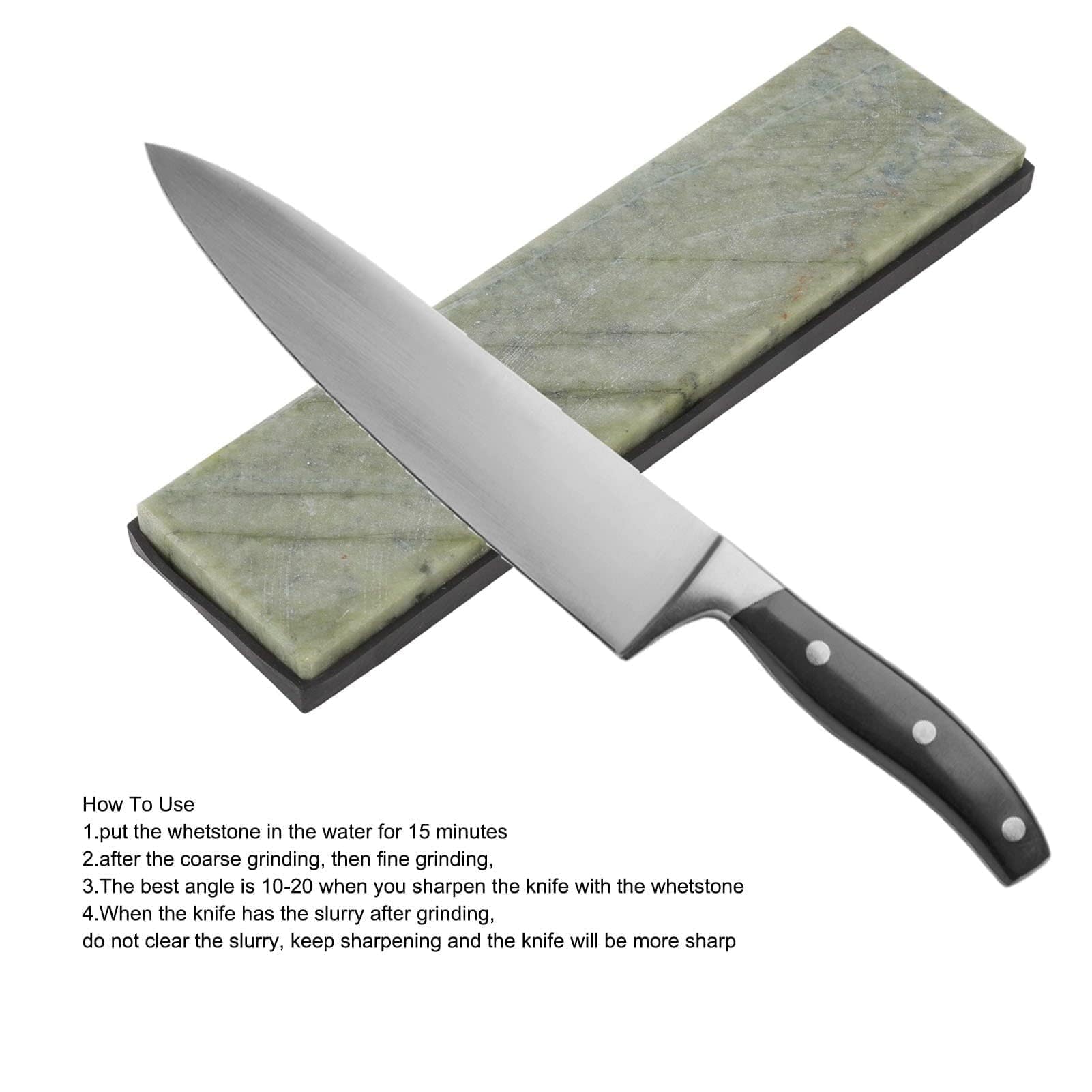 Pietra per Affilare, Grana 10000 con Agata Verde I Coltelli per Affilare I Coltelli di Rasoio Cote da Cucina Strumento per Lucidare