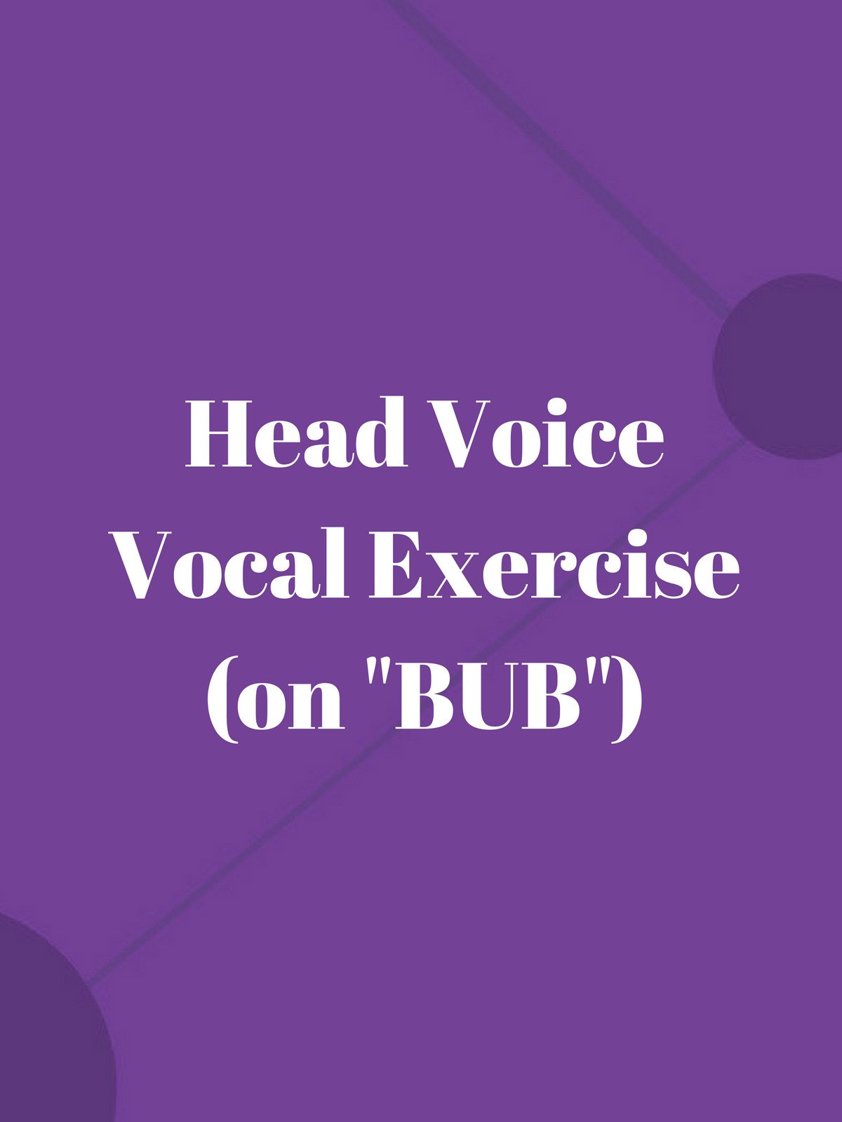 Watch Head Voice Vocal Exercise (on "Bub") Prime Video