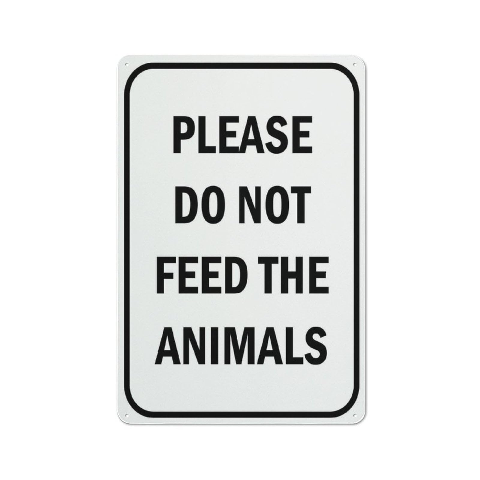 Please Do Not Feed The Animals Retro for Home Garage Farm Garden Bar Coffee Kitchen Wall Decor Tin Sign 8x12 Inch