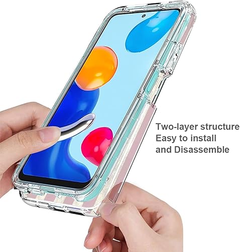 Miniatura 4 de Funda para Redmi Note 11 (4G)Redmi Note 11S 2201117TY con protector de pantalla de vidrio templado, funda protectora de cuerpo completo con bonito