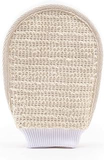 mCaffeine Exfoliating Gloves for Body Cleansing and Scrubbing | Bath Glove - made of 100% Natural Fibre | Gentle on the Sk... Price In India