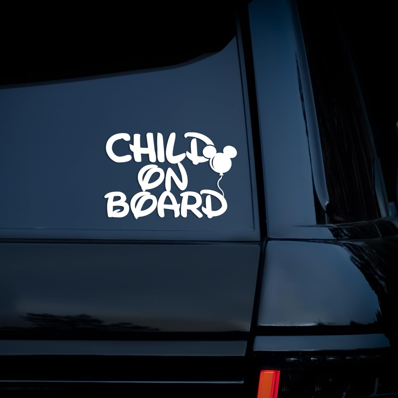 Child On Board Car Sticker, Child Safety Awareness Sign, Window Bumper, Van Camper, Kids On Board Vinyl Transfer, Caravan, 4x4, Baby On Board Decal Sticker (230mm x 160mm (LxH))