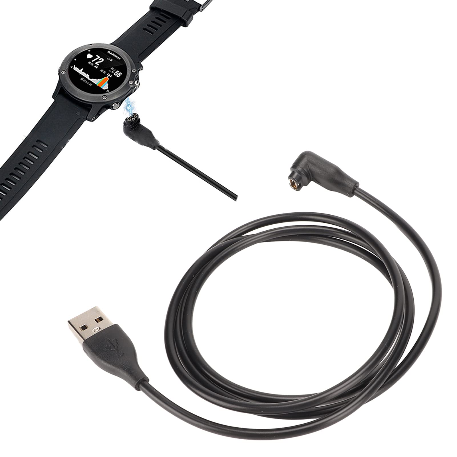 Caricabatterie per Cavo di Ricarica per Orologio per Fenix ​​7 7S 7X Istinto 2 2S Forerunner 158 945 Istinto 2 2S Vivoactive 4 4S 3, Cavo di Ricarica per Orologio