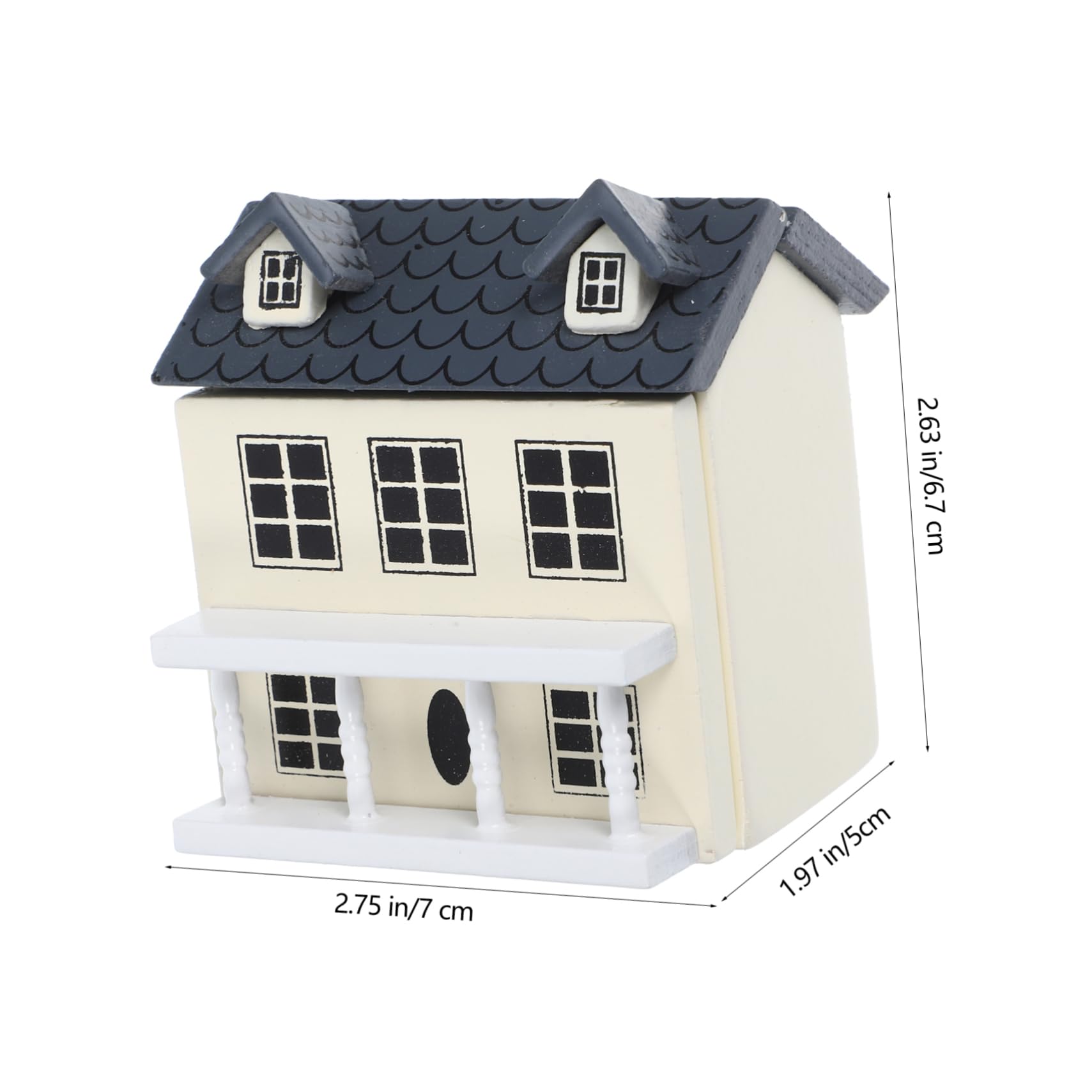 COSMEVIVI Mini Kleiderschrank Aus Holz - Puppenhaus Möbel Maßstabsgetreu