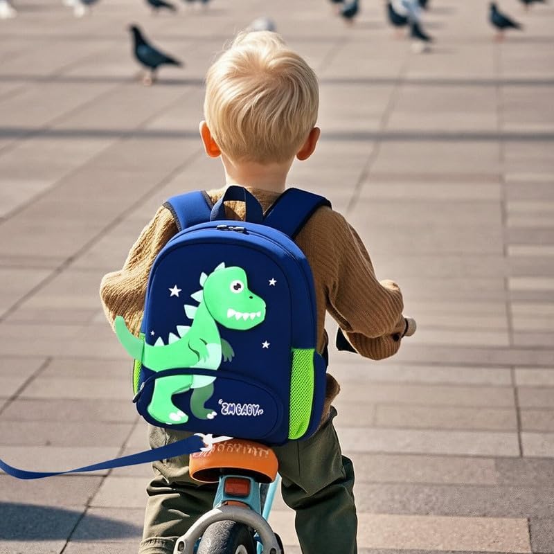 Padgene Toddler Backpacks Kids Preschool Backpack Waterproof Neoprene Animal Schoolbag Lunch backpack 3D Cartoon Mini Travel Bag for Boys Girls Ages 3-5 - Image 2