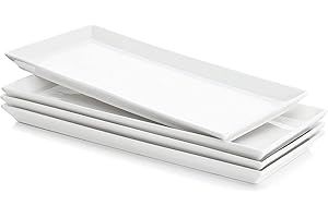 Sweese Rectangular Porcelain Platters for Parties