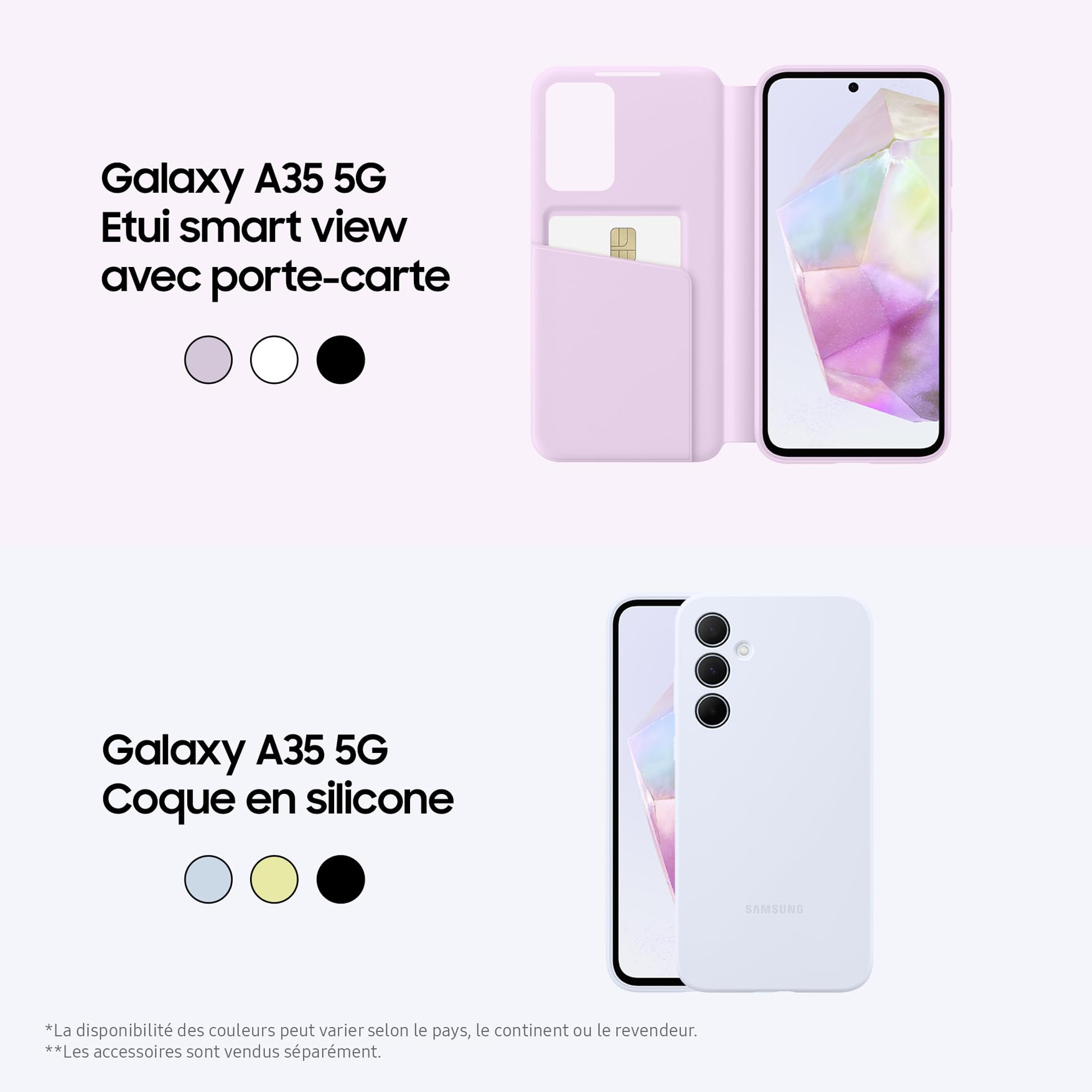 Samsung Galaxy A35 5G, Smartphone Android, 128 Go, Chargeur Secteur Rapide 25W Inclus [Exclusivité Amazon], Smartphone déverrouillé, Lilas, Version FR