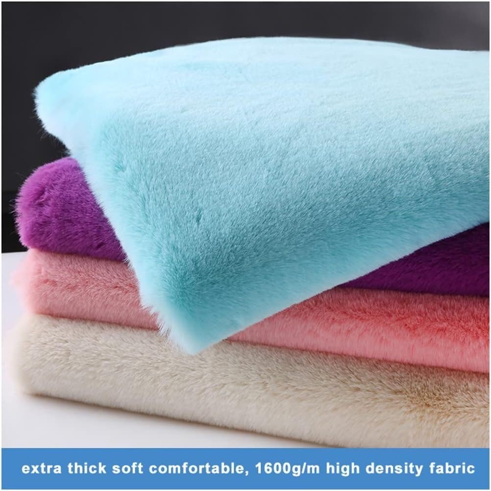 LNNW Tissu Tissu en fausse fourrure 180x50cm, tissu doux à poils courts for Costumes, tapis, coussin artisanal DIY pour habillement,couture