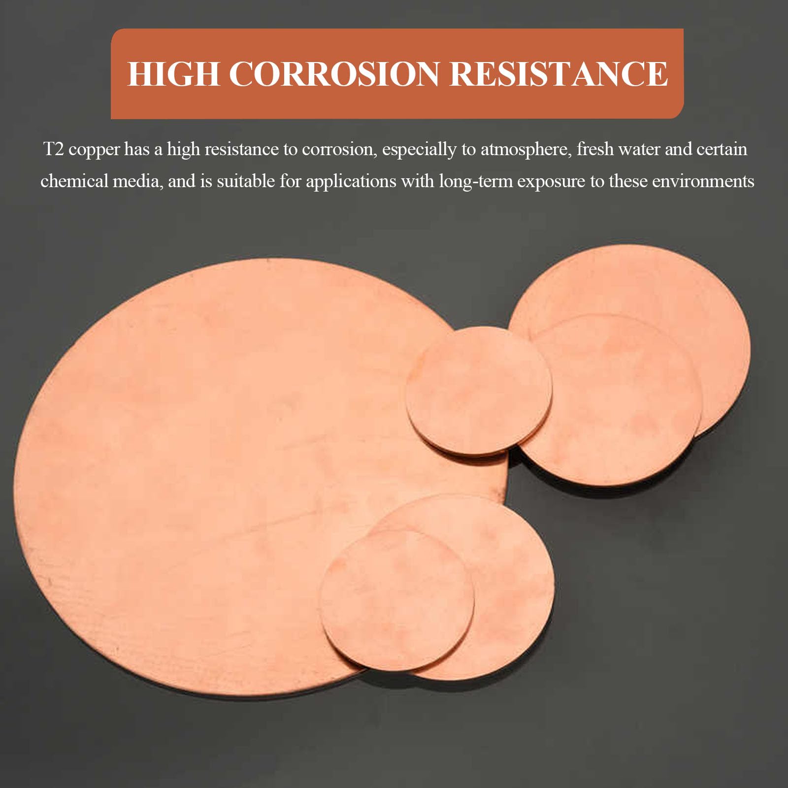 Disque en Laiton, Plaque Ronde en cuivre Pur, épaisseur du Disque Rond en cuivre 1 mm, diamètre 150-300 mm, Convient aux projets de Bricolage et de rénovation domiciliaire.(1x160mm)