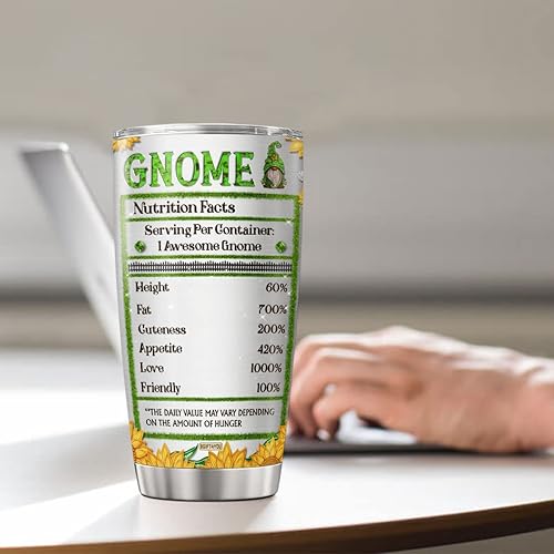 Miniatura 4 de Vaso de café de gnomo, taza de viaje grande con tapa, taza aislada, regalos de cumpleaños para mujeres, niñas, hombres, bebidas calientes y frías