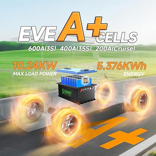 Miniatura 2 de Batería de litio para carrito de golf de 48 V 105 Ah con cargador de 48 V 20 A, BMW inteligente integrado de 200 A, MAX 10.24 kW y más de 4000