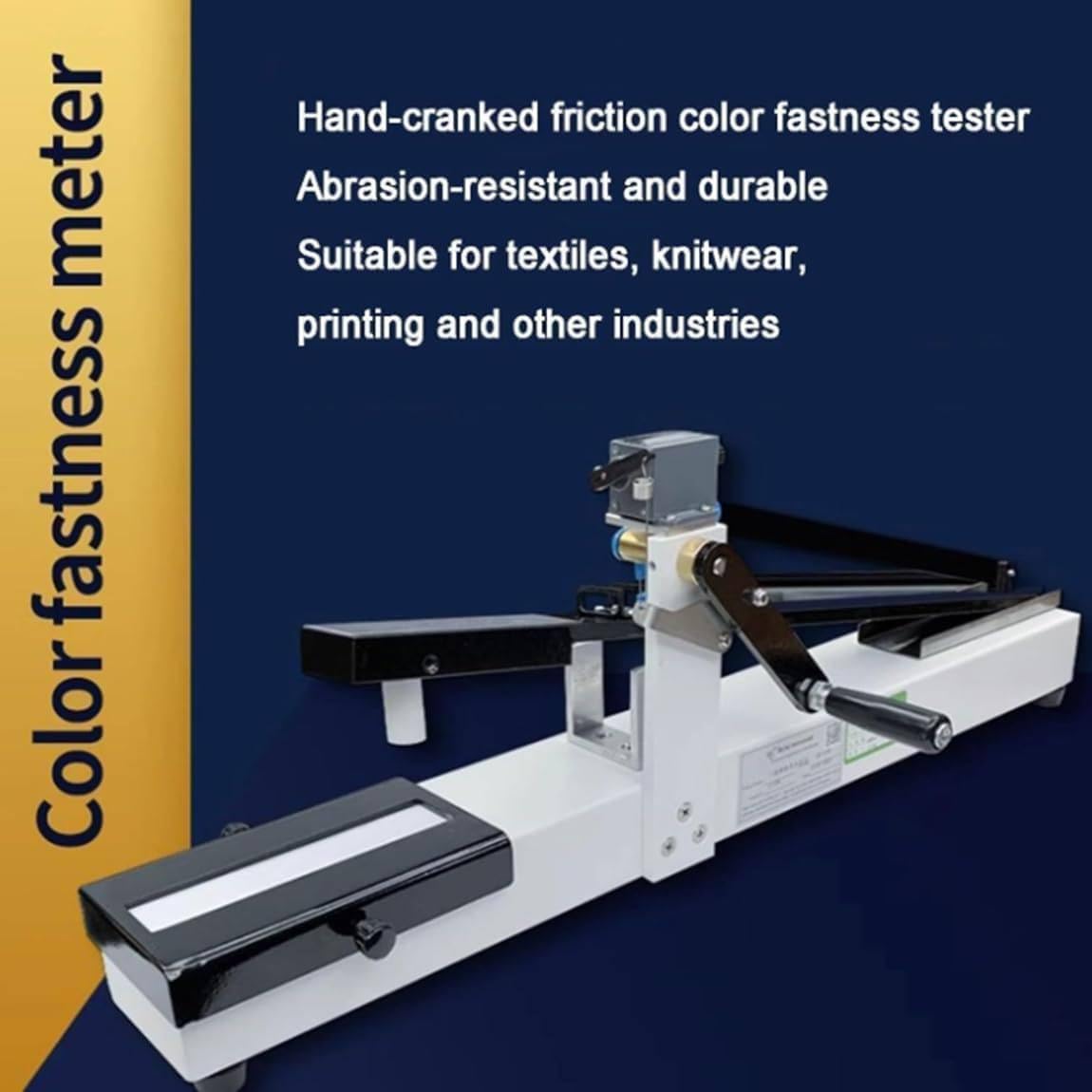 Tester manuale di stabilità del tessuto con il contatore di Digital, velocità di 104 mm/min per prova di durevolezza del tessuto