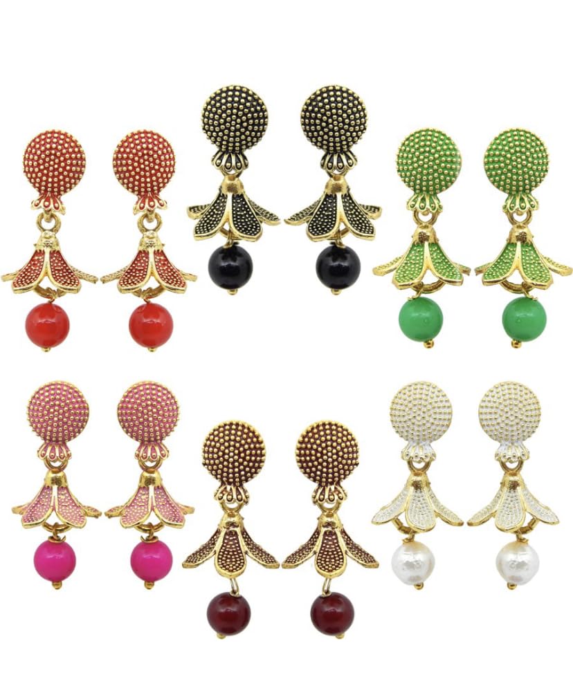 See full amazon price history chart for Party Box Traditional Womens 6-Piece Golden Jhumki Earring Combo Girls Set of Multi-Color Small Jhumki Ethnic Earrings Party Box Traditional Womens 6-Piece Golden Jhumki Earring Combo Girls Set of Multi-Color Small Jhumki Ethnic Earrings (B0CJCJ73SP) Amazon Price History, Amazon Price Tracker