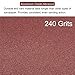 HARFINGTON 100pcs Triangular Hook & Loop Sandpapers 240 Grits 3-1/8