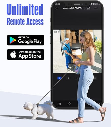 Miniatura 5 de ANNKE 3K Lite H.265+ Grabador DVR de seguridad con detección de IA humanosvehículos, 8CH híbrido 5 en 1 CCTV DVR para cámara de vigilancia,