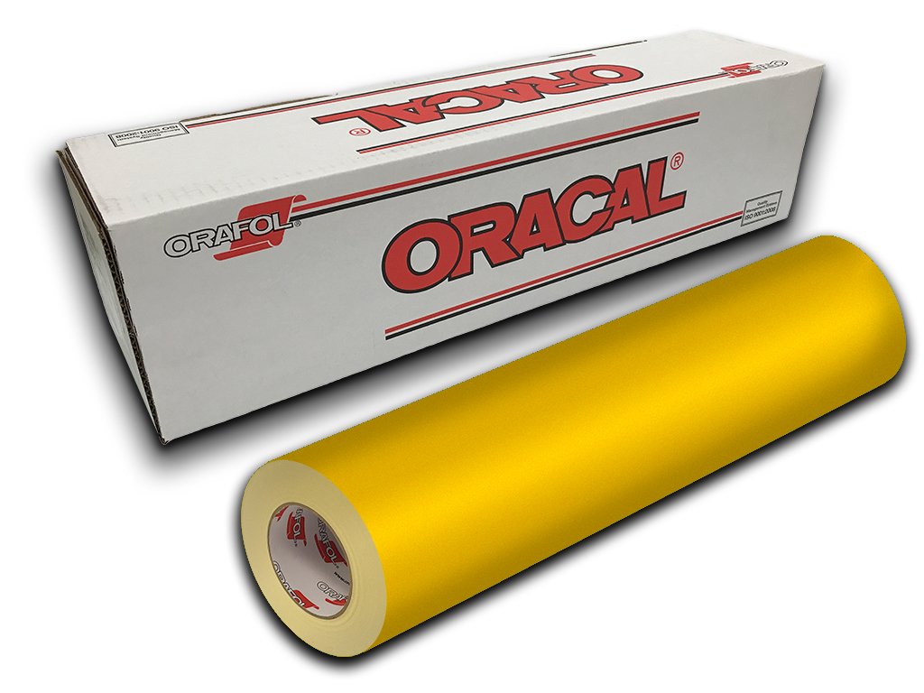 ORACAL631 Exhibition Cal Matte Finish - 12" x 10yd - Yellow 021