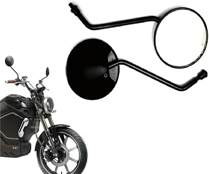 Handlebar Mirror for Super SOCO TC/TCMAX Left and Right Mirror Accessories ABS Black Rearview Mirror Dedicated