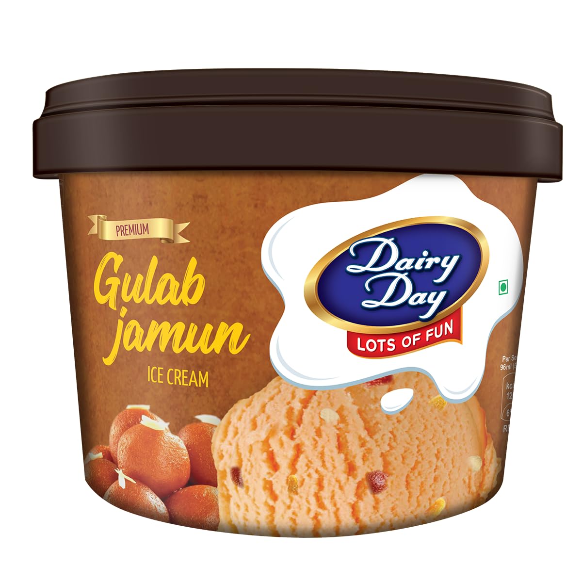 Dairy Day Gulab Jamun Premium Ice Cream Tub, 480ml