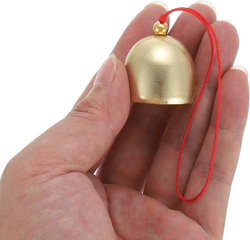 Miniatura 4 de PATIKIL 2 carillones de viento, campanas colgantes, campanas de templo, campanas retro para colgar al aire libre, metal chino, campanas de viento