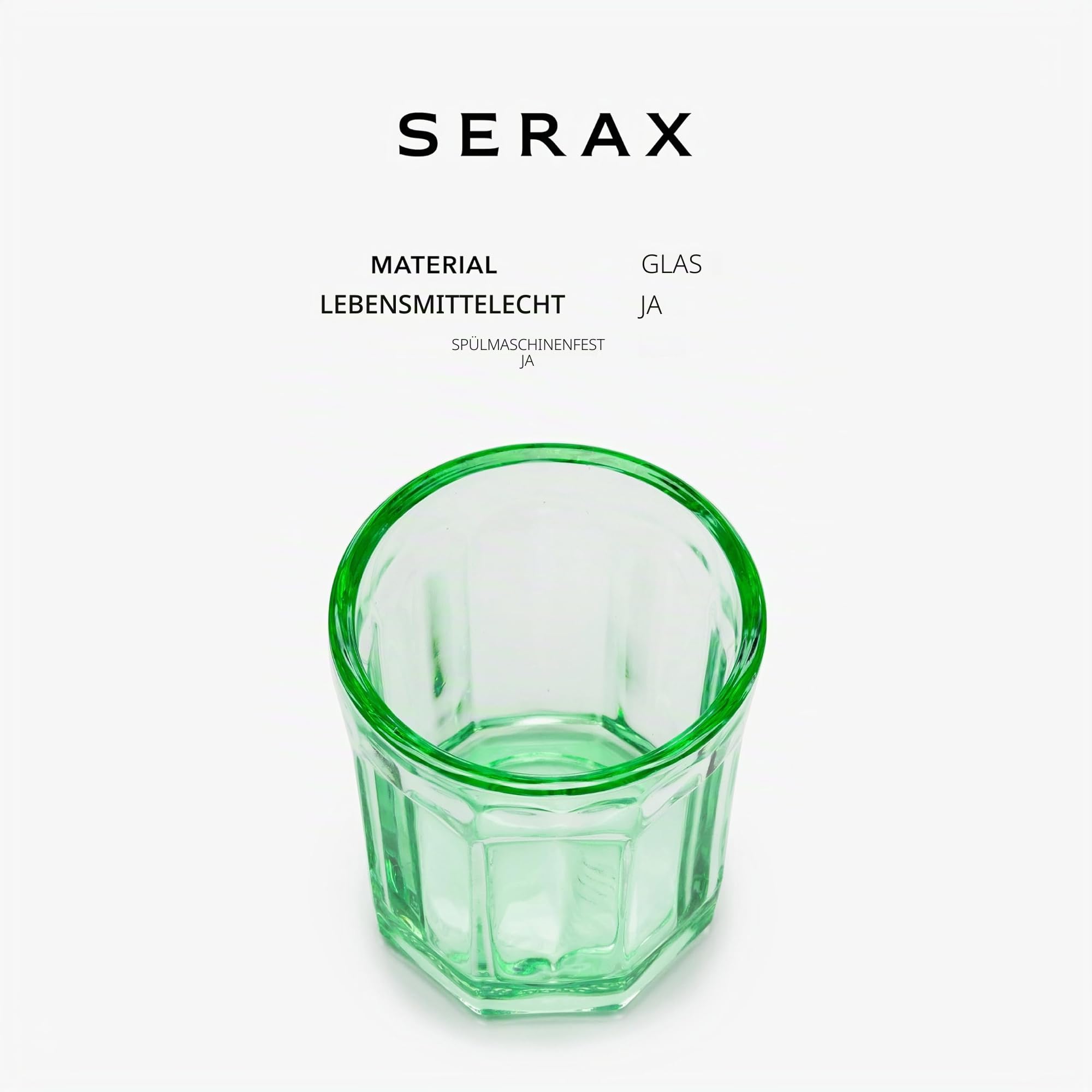 Serax Glas 22cl grün Fisch & Fisch