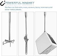 Vista 6 de Poste telescópico de recogida magnético con 3 ganchos, varilla de alcance de alambre de empuje y tracción telescópica de 10 pies, recuperador