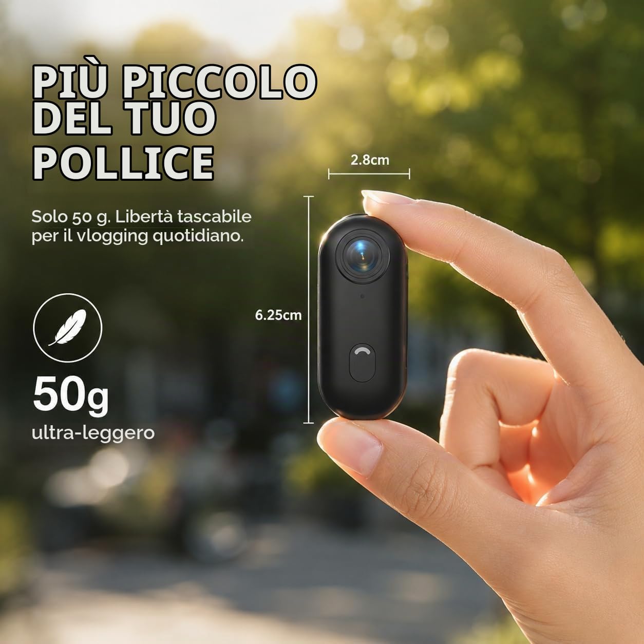 4K Action Cam Mini Bodycam WiFi Sportive Camera 120°, 30FPS POV Registrazione,Macchina Fotografica Subacquea Impermeabile 30m Mini Portatile Videocamera Magnete Clip per Casco da Bici/Moto,Nero