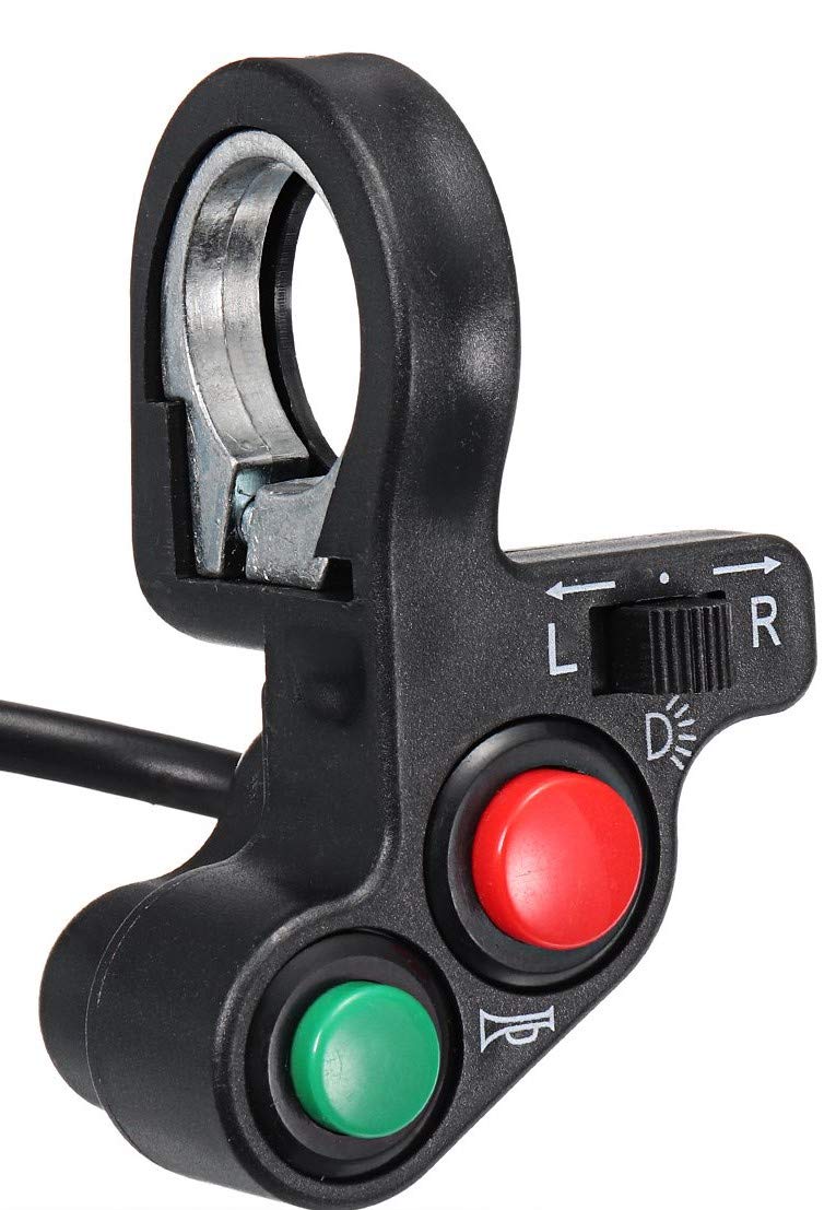TRP TRADERS 22MM HANDLEBAR LIGHT HORN ON/OFF SIGNAL INDICATOR SWITCH FOR MOTORCYCLE