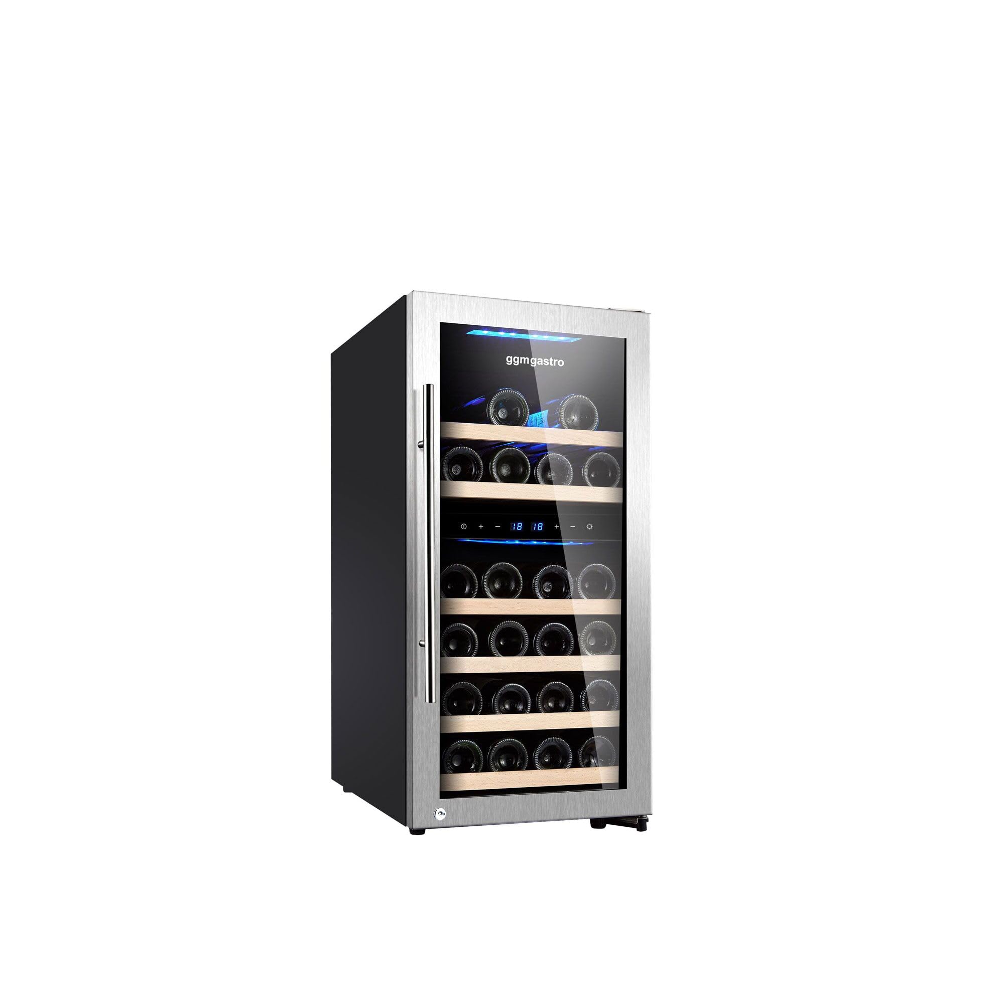 GGM Gastro | WKM100ES-2N | Weinkühlschrank - 2 Klimazonen - 100 Liter - max. 33 Flaschen