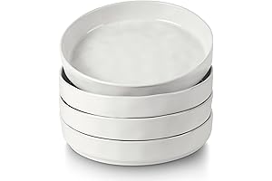 LIANYU Wide Shallow Pasta Bowls Set of 4