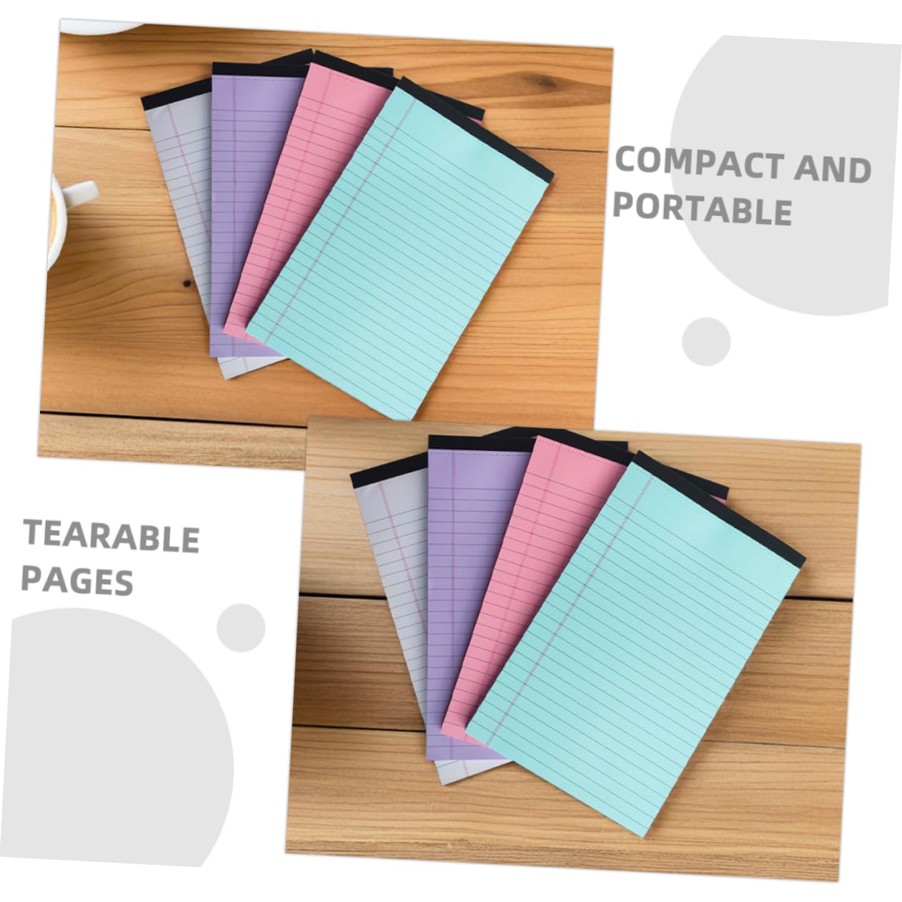 12confezione Blocchi Appunti Righe Colorati Piccoli Blocchi Per Scrivere Resistenti Per Studenti Insegnanti Ufficio Scuola Casa