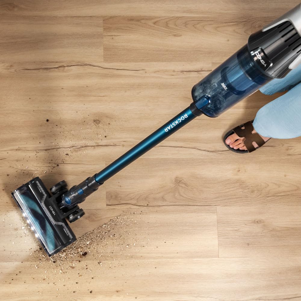 Cecotec Scopa Elettrica senza Fili Conga Rockstar RS50 X-Treme. 120AW, Motore 400W, Autonomia 60min in Modalità Eco, Tubo Rigido e Spazzola Mista XL, Pulisce fino a 130m2
