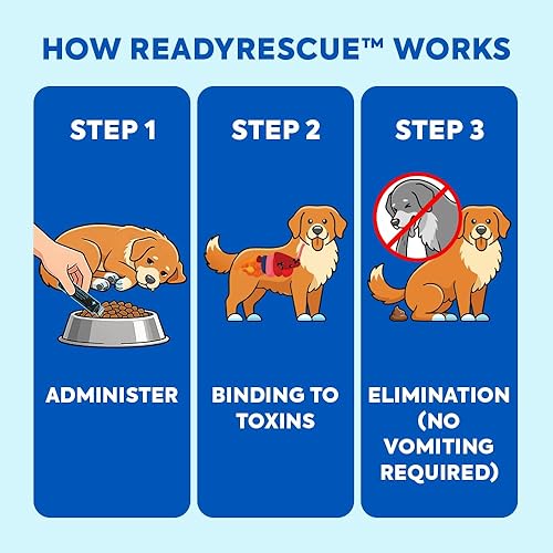 Miniatura 5 de ReadyRESCUE – Next-Generation Activated Charcoal for Dogs & Cats, 30g - Veterinary-Grade Toxin Detox - Emergency Pet First Aid - Fast Acting, Safe &