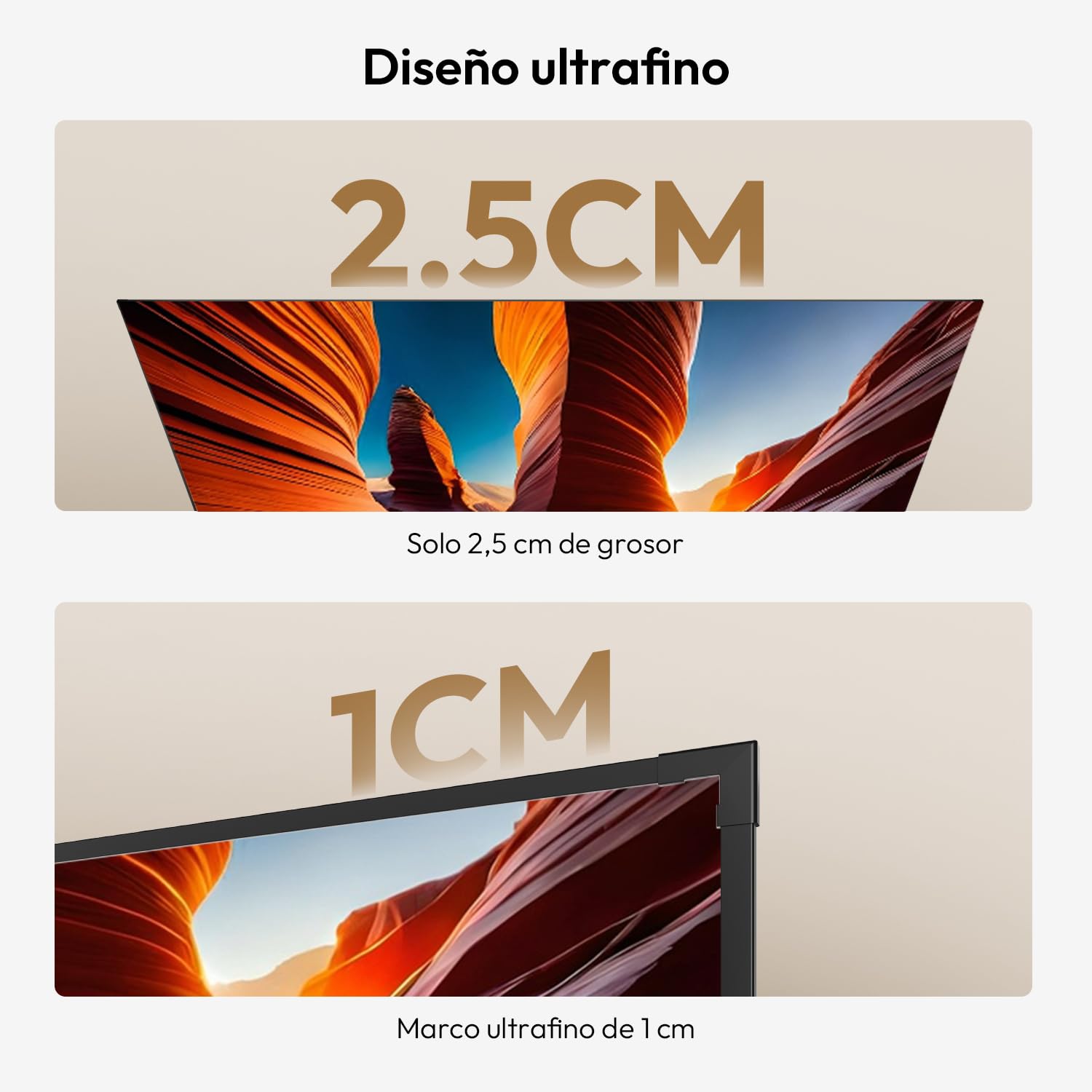 Pantalla Marco Fijo Proyector Matte White 100 Pulgadas | Para proyectores UST, de Corta Distancia y Estándar, 1,3 Gain, 4K/8K UHD, 16:9, Active 3D, Montaje en Pared, Cine en Casa