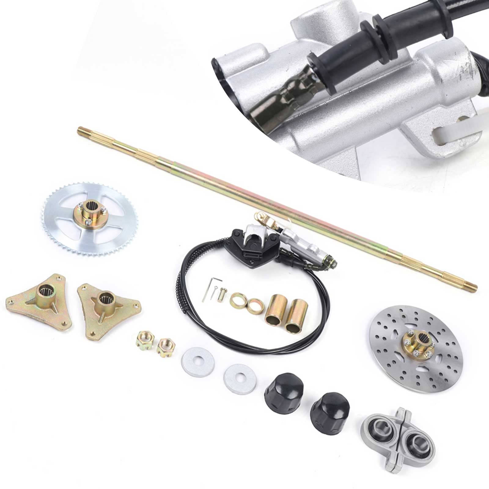 Buy Complete Rear Axle Kit,CNCEST 29.13''(740mm) ATV Go Kart Rear Axle