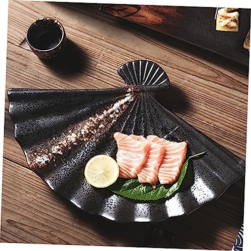 Plato cerámico sector para sushi negro miniatura 7