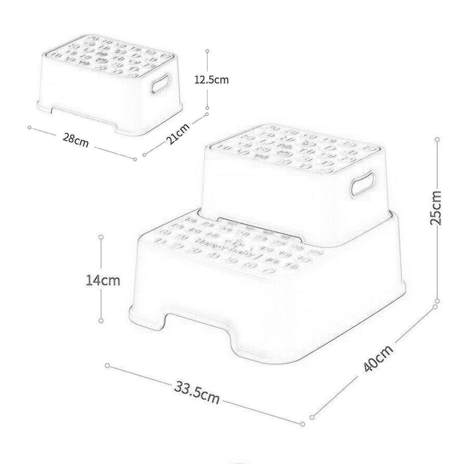 rockible Escalón Infantil para Baño y Cocina, Seguro y Práctico, Rosa