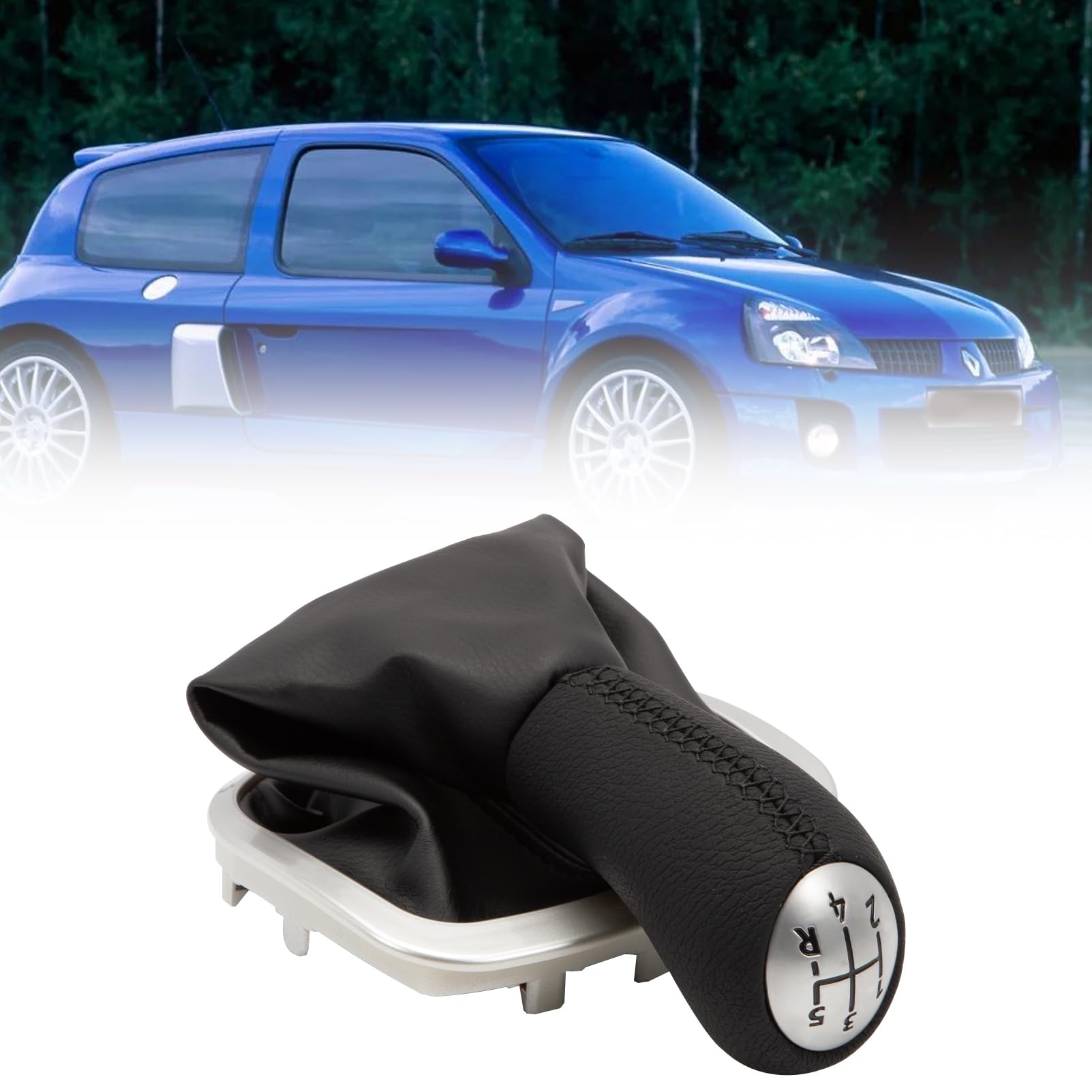 Pomello Cambio Manuale 5 Marce Per Renault Clio 3, Megane, Laguna, Kangoo, Twingo - Ricambio OEM - Foto 2