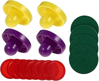 INOOMP 1 Conjunto De Acessórios De Ar De Hóquei De Ar Conjunto De Brinquedos Acessórios De Mesa De Jogo Peças De Plástico De Hóquei Discos De Hóquei De Ar Vermelho Marretas De Hóquei De