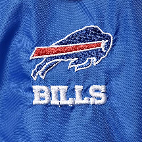 Image of Men's Royal Buffalo Bills Coaches Classic Raglan Full-Snap Windbreaker Jacket