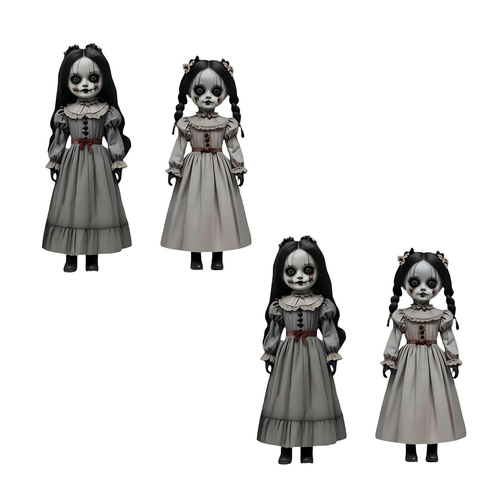 Creepy Doll For Girls, Horror Decoration, Halloween Decoration, For Inserting Large Props, Decoration, Yard Doll, Ghost, Spooky, Outdoor, 2 Pieces (2 Set)