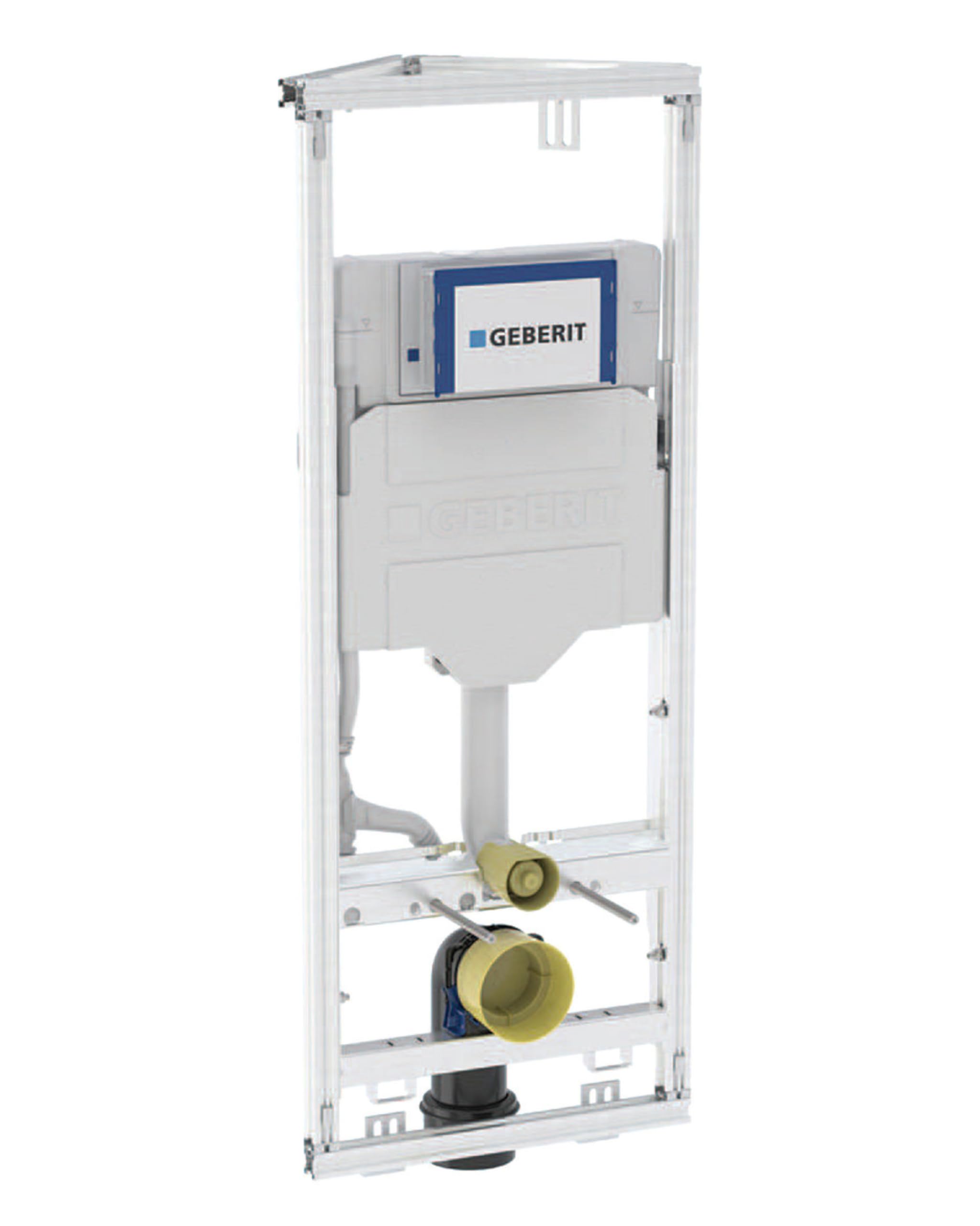 Geberit GIS Element für Wand-WC 114 cm mit Sigma Unterputz-Spülkasten 12 cm, Ecklösung, selbsttragender Stahlrahmen, frontseitige Revision, schnelle Trockenbau-Montage & stabile Installation