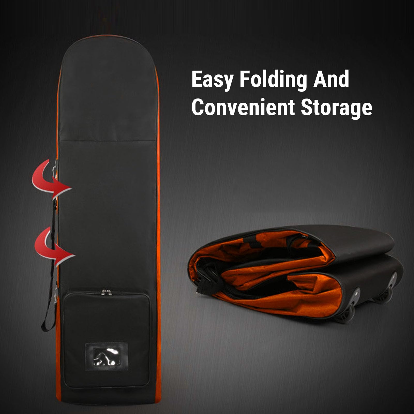 Dilwe Borsa da Viaggio da Golf, Copertura Pieghevole per Mazza da Golf in Poliestere con Ruote 36x22x133 Cm Approvata Dalla Compagnia Aerea per Uomo Accessori e Portaoggetti