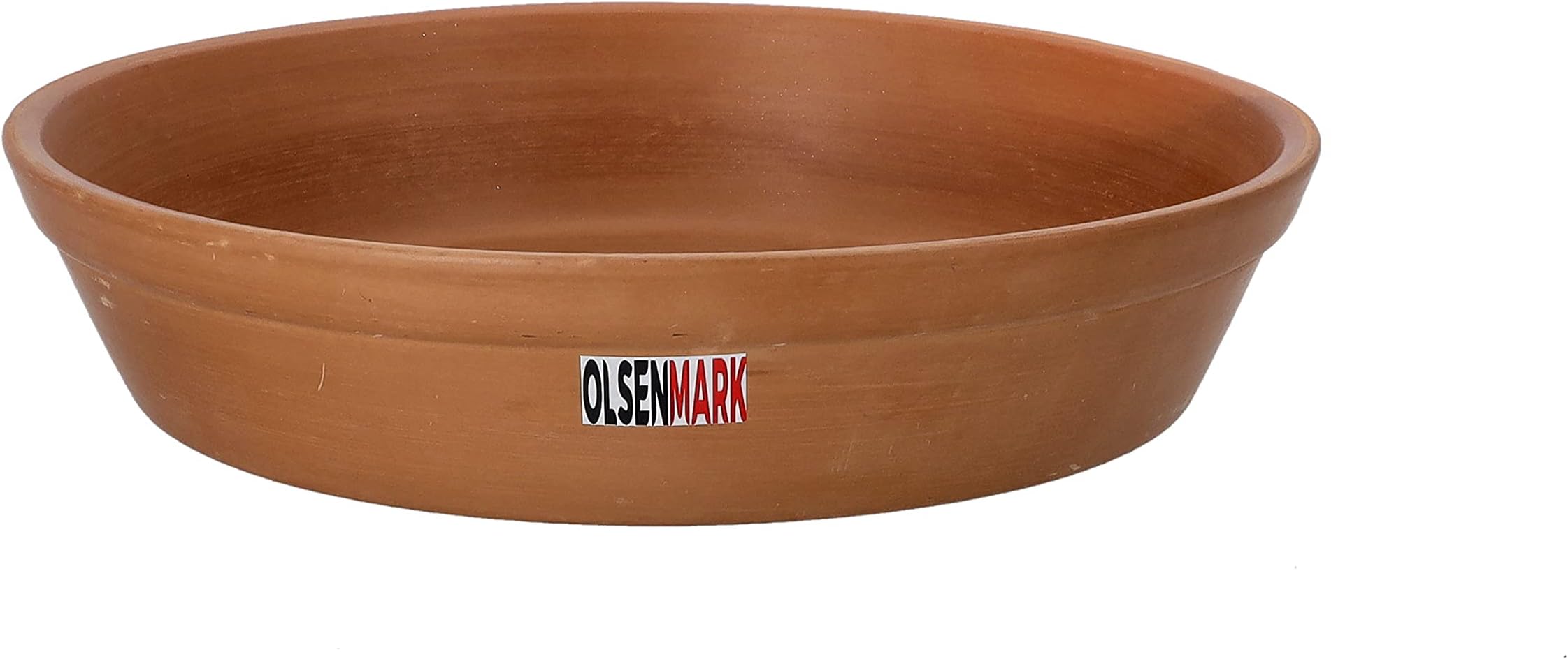 Olsenmark Traditional Cookware Clay Paraat, Multiple USe, Omcp6025 100% Eco-Friendly Beneficial & Healthy Attractive Shape Roti, Chapati, Kulcha, Paratha Serving Dish, Venetian Red