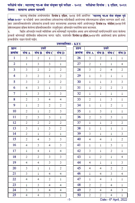 Image of Mpsc Combine Prelim Group B&C Previous Year Question Paper 2013 To 2023 Original Bilangual Original Paper With Final Ans Key