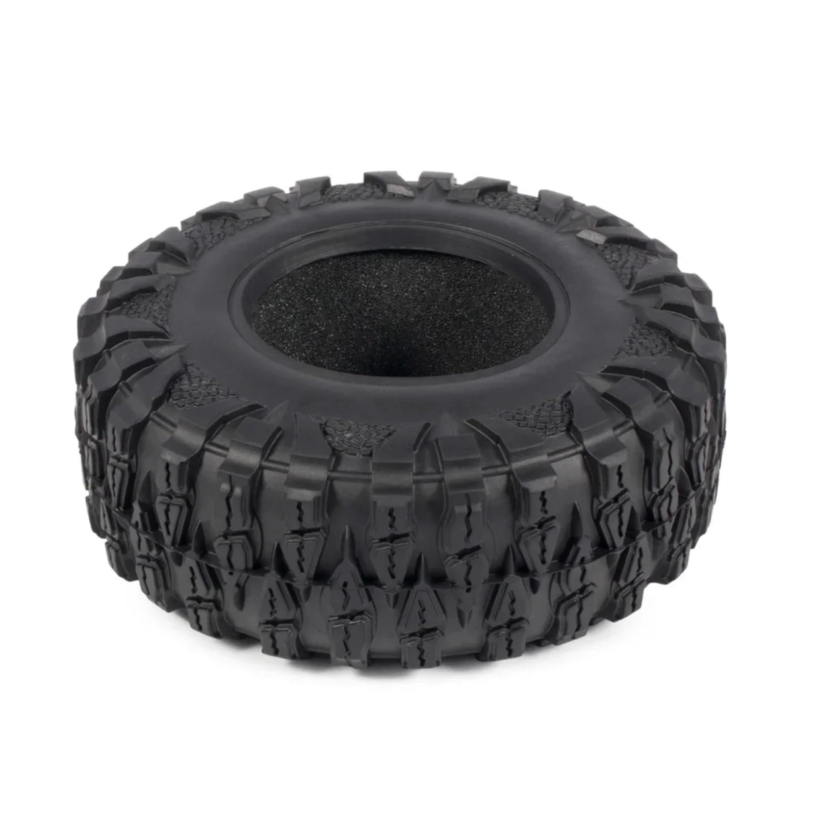 para SCX10 II para Capra para Wraith para TRX4 D90 CC02 para RGT 86190 YK4103 ZP1001 1/10 2, ''neumáticos Goma 120x45mm RC Camiones Coche Orugas RC Rueda Neumáticos