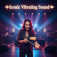 Vista 3 de Vibraslap, instrumento de percusión musical Vibra-Slap, grande