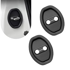 Shakas 2 PCS Door Latch Lock Cover Dust-proof and Rust-proof Door Lock Protective Cover Silicone Silent Shock Absorption