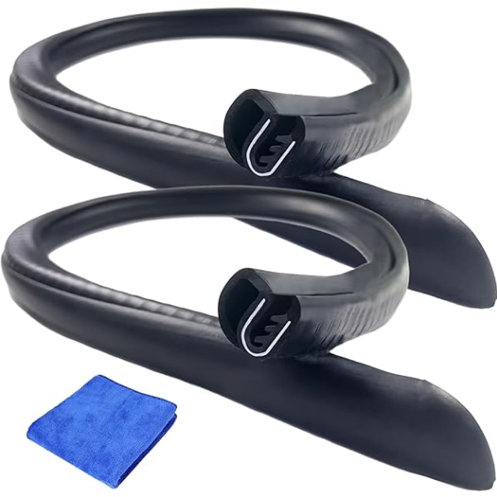 Dust Proof&Weather Stripping for Windshield，Edge Protector，2 * 31in Total is 62 in，Noise Insulation Weatherstrip，Window Moulding Trim Seal Belt，Auto Interior Accessories for Tailgate.