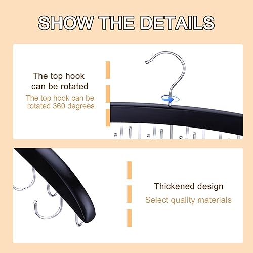 Miniatura 5 de 1 colgador de brasier, ahorro de espacio para armario, sin mangas, apilable, con gancho giratorio de 360, organizador de armario y almacenamiento